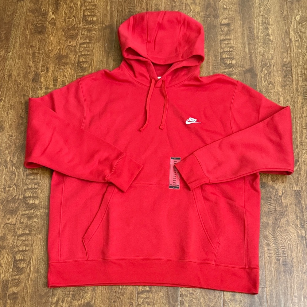 Nike Multi Sport Bold Red Pullover Hoodie Size XXL
